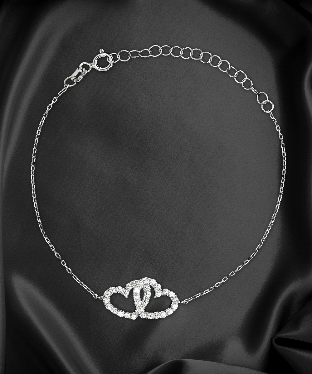 Interlocking Hearts Bracelet + Wife Card - Lovesakes