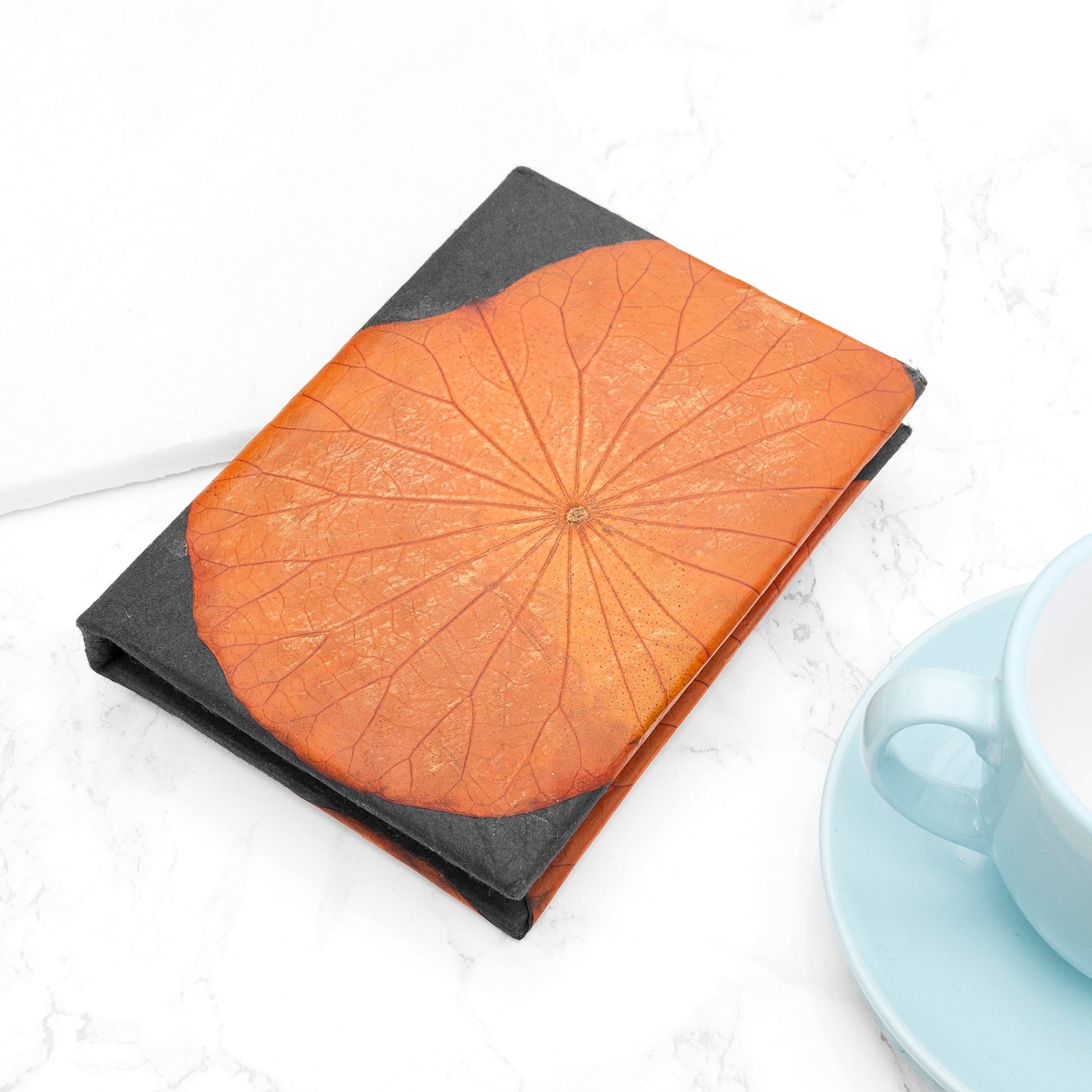 A6 Vegan Leather Lotus Leaf Notebook - Lovesakes