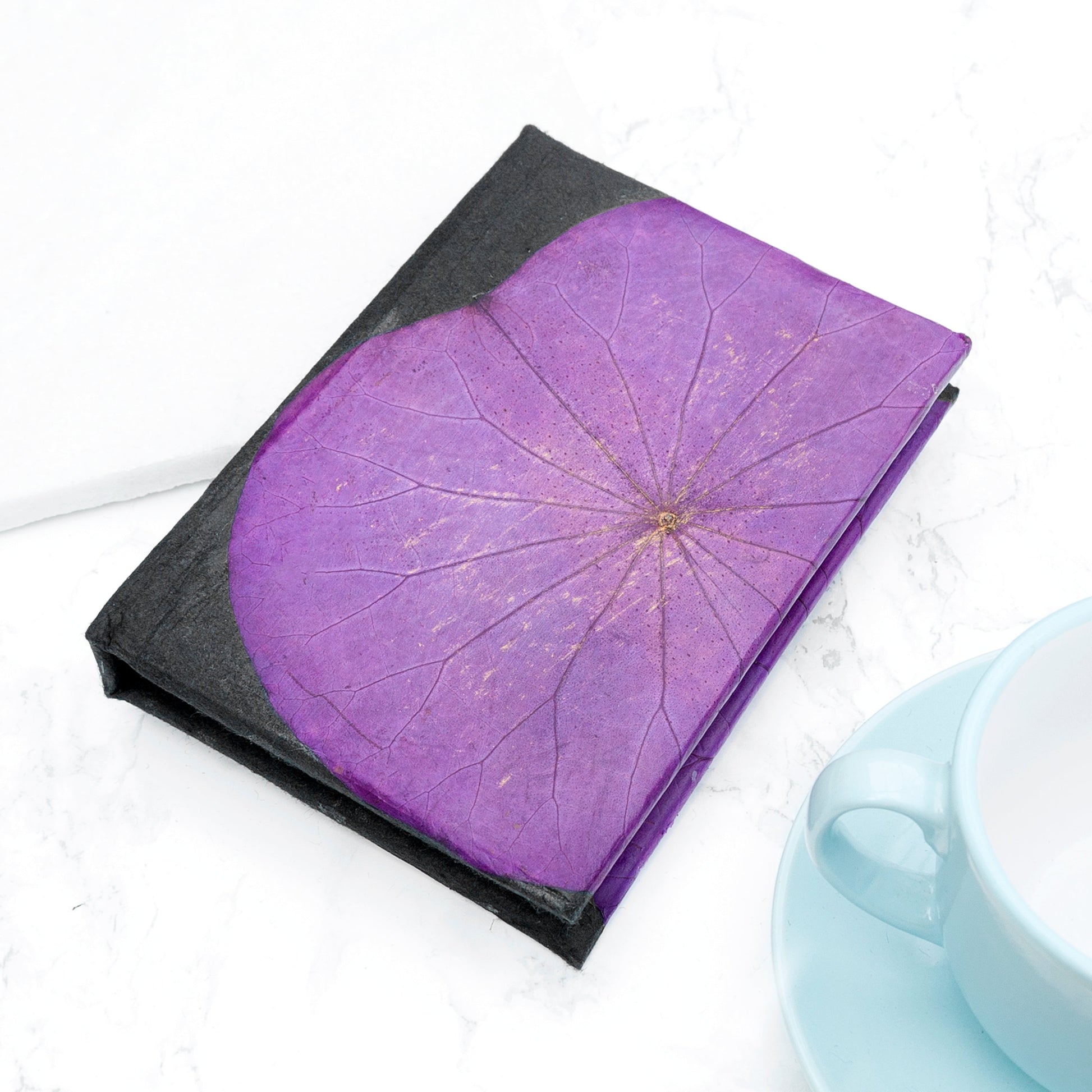 A6 Vegan Leather Lotus Leaf Notebook - Lovesakes