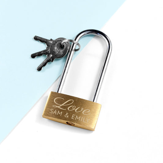 Personalized Lovers' Padlock