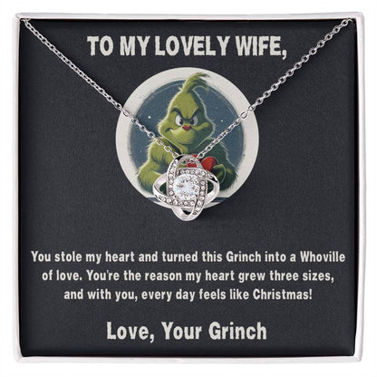 Loveknot Necklace + Your Grinch Message Card | Lovesakes