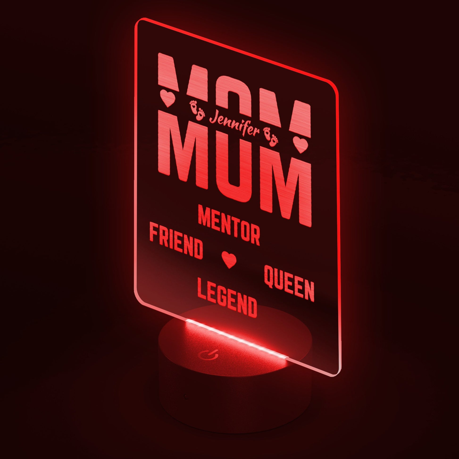 Personalized LED Signs - MOM's Personalized LED Lamp 