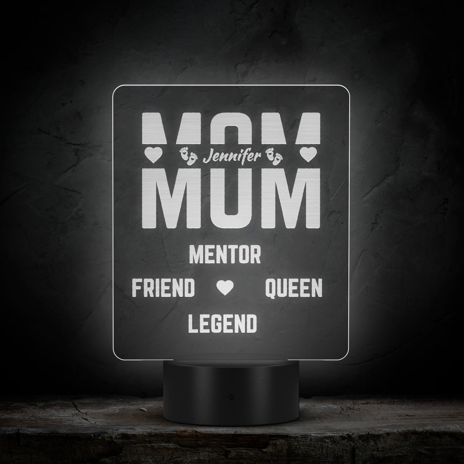 Personalized LED Signs - MOM's Personalized LED Lamp 