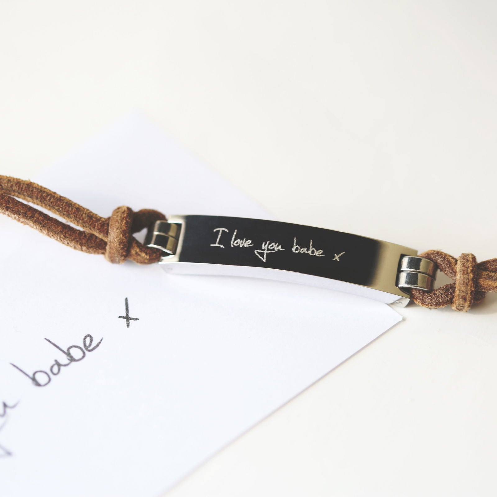 Men's Leather Tan Bracelet - Lovesakes