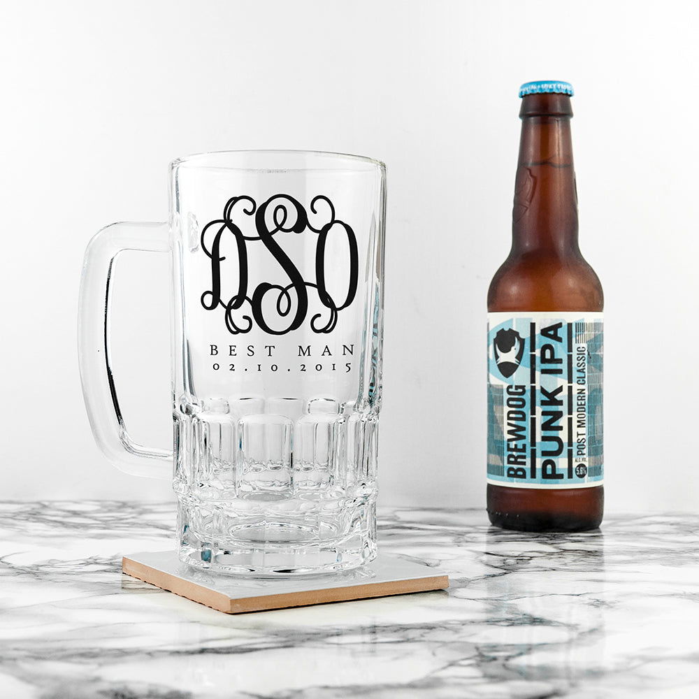 Monogrammed Best Man Tankard - Lovesakes