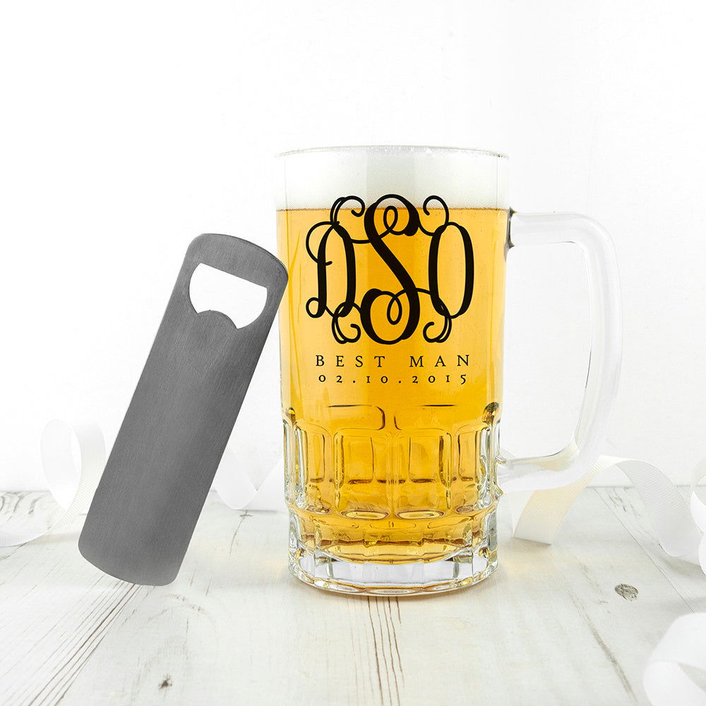 Monogrammed Best Man Tankard - Lovesakes