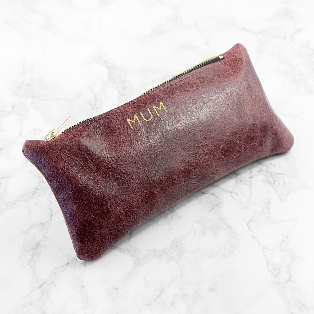 Monogrammed Leather Slimline Clutch - Lovesakes