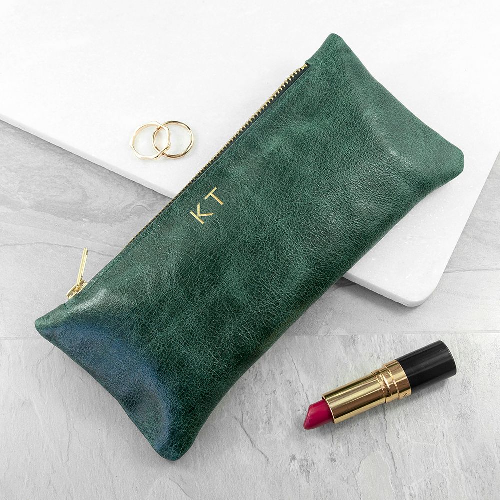 Monogrammed Leather Slimline Clutch - Lovesakes