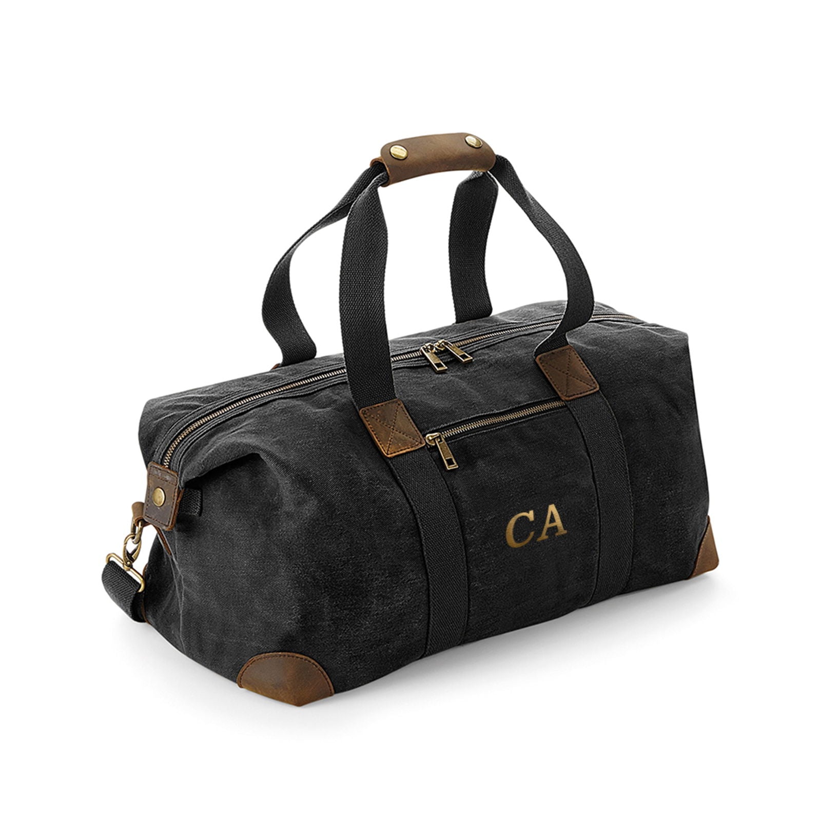 Monogrammed Luxury Waxed Canvas Holdall - Lovesakes