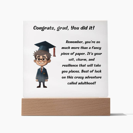 More Than A Fancy Paper Graduation Plaque