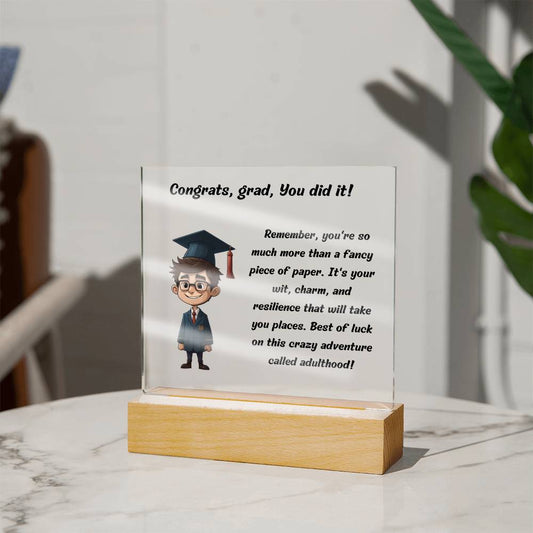 More Than A Fancy Paper Graduation Plaque