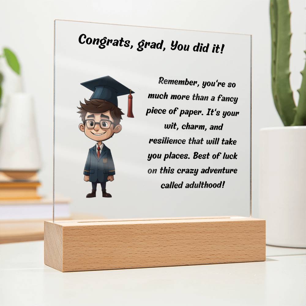 More Than A Fancy Paper Graduation Plaque 