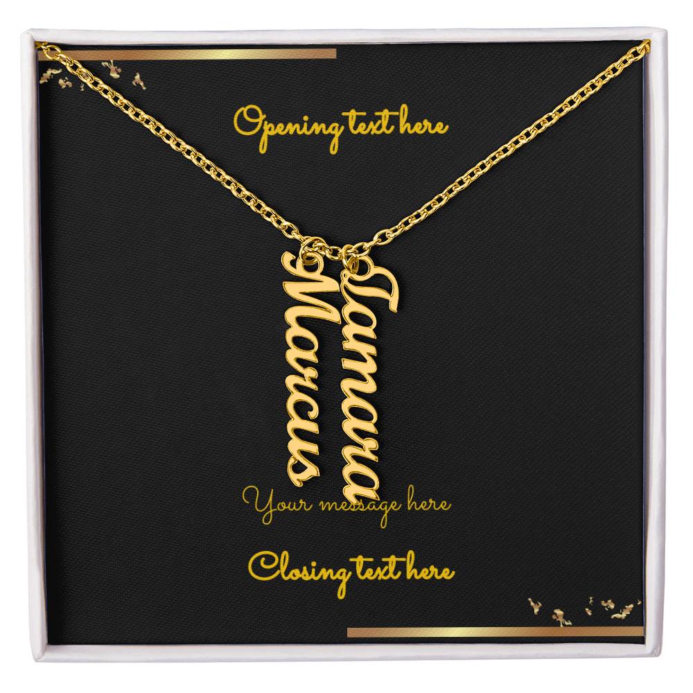 Multi-name Necklace + Personalized Message Card | Lovesakes