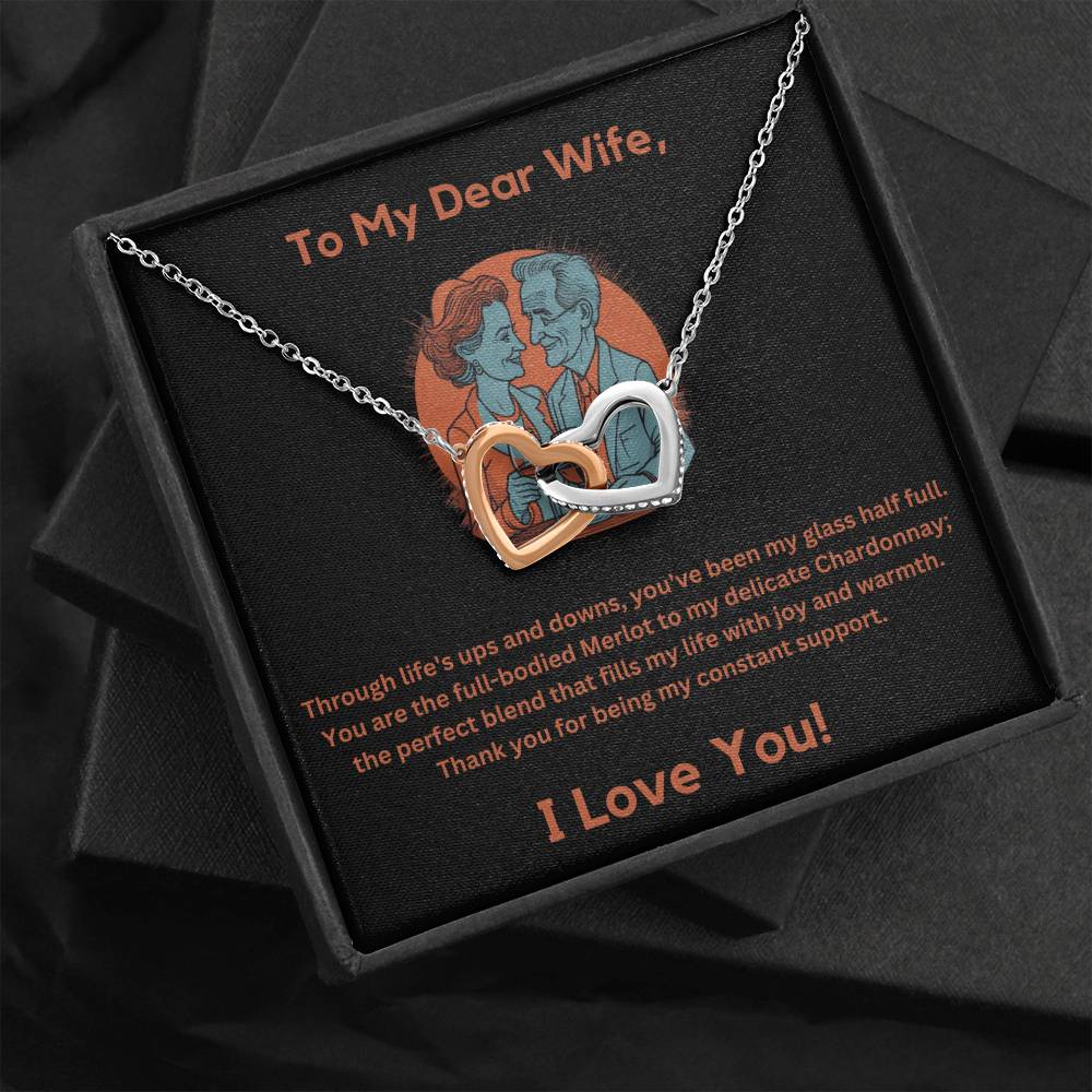 My Constant Support Interlocking Hearts Necklace 