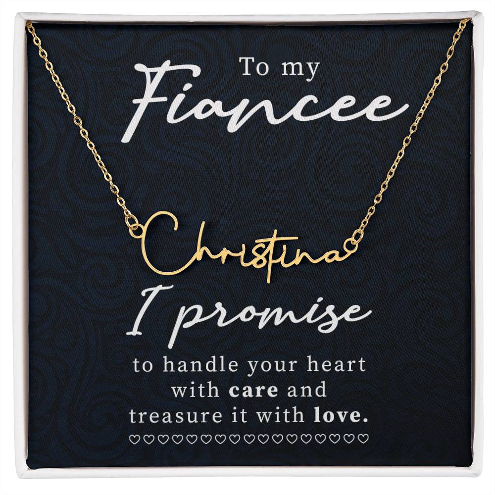 My Fiancee- Custom Name Necklace 