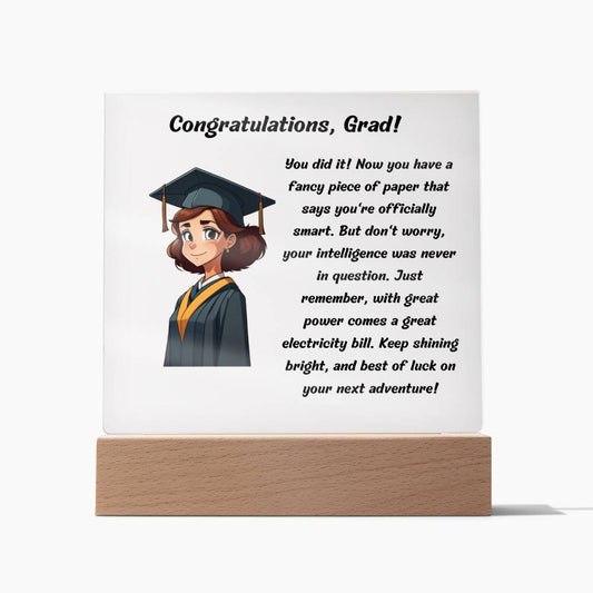 Officially Smart Graduation Plaque