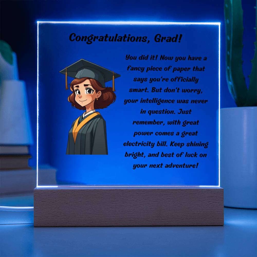 Officially Smart Graduation Plaque Lovesakes