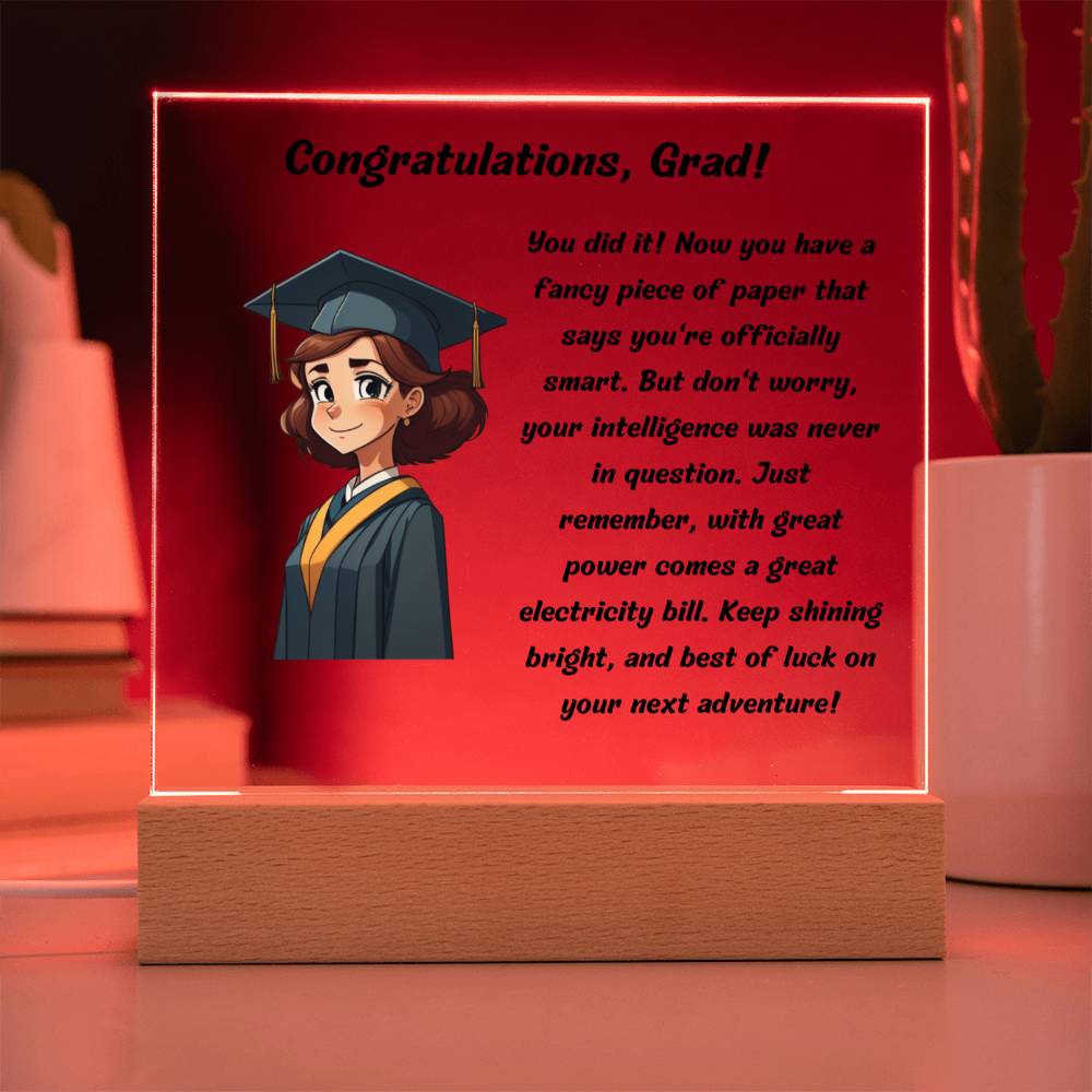 Officially Smart Graduation Plaque Lovesakes