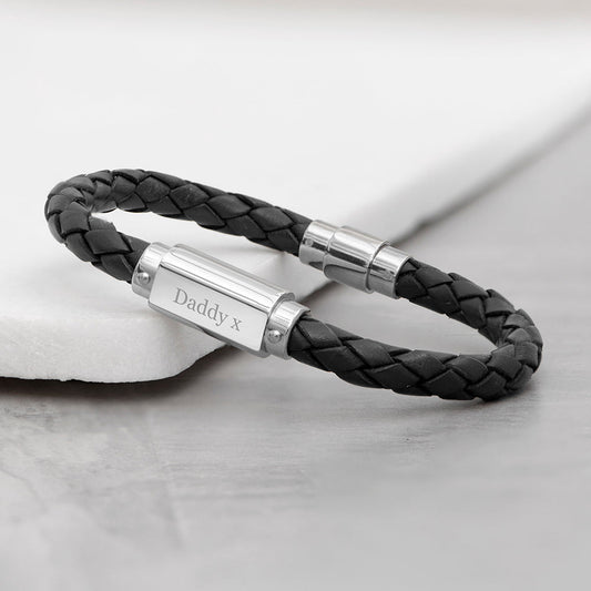 Personalized Luxury Men's Leather Bracelet
