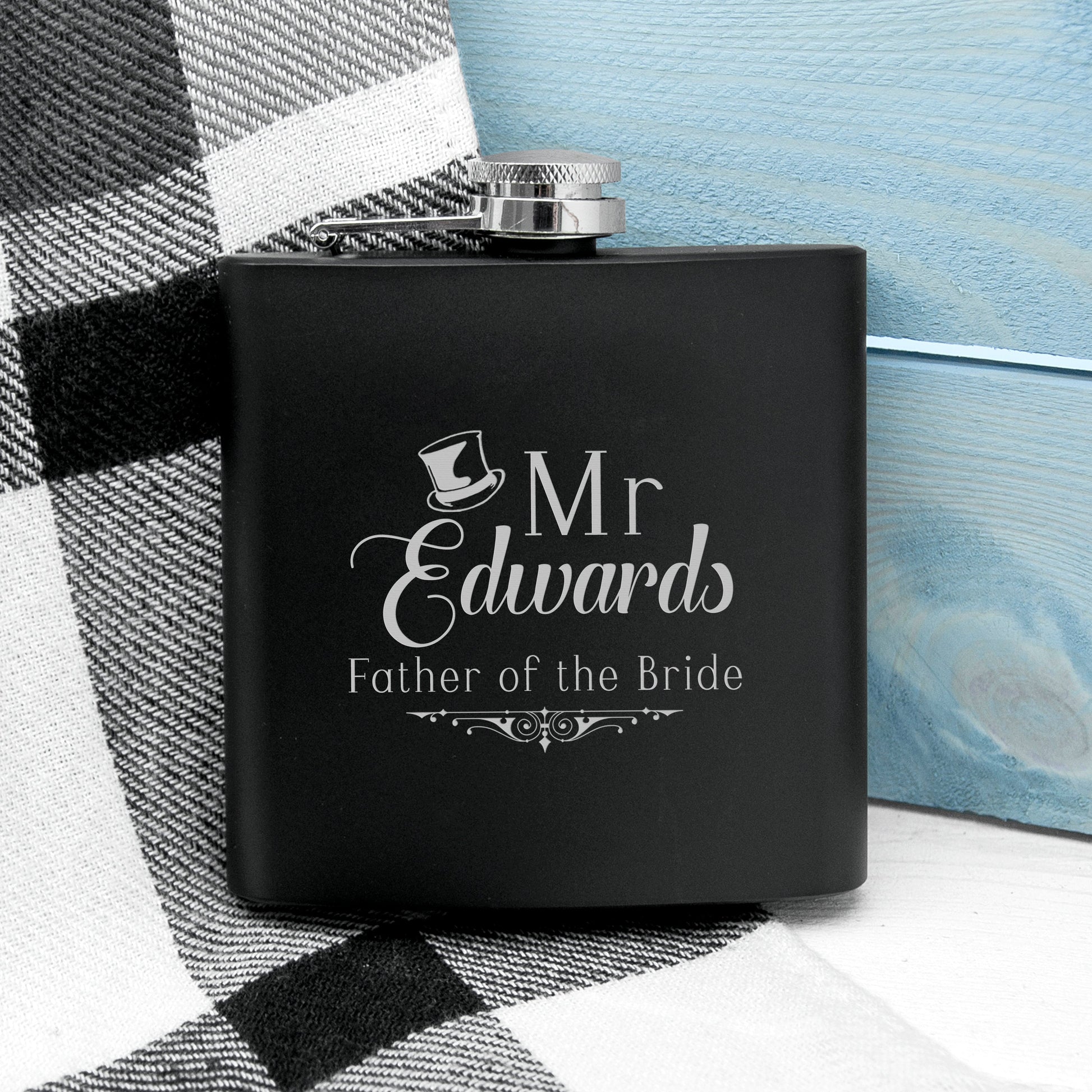 Personalized Hip Flasks - Personalized Father Of The Bride Hip Flask 