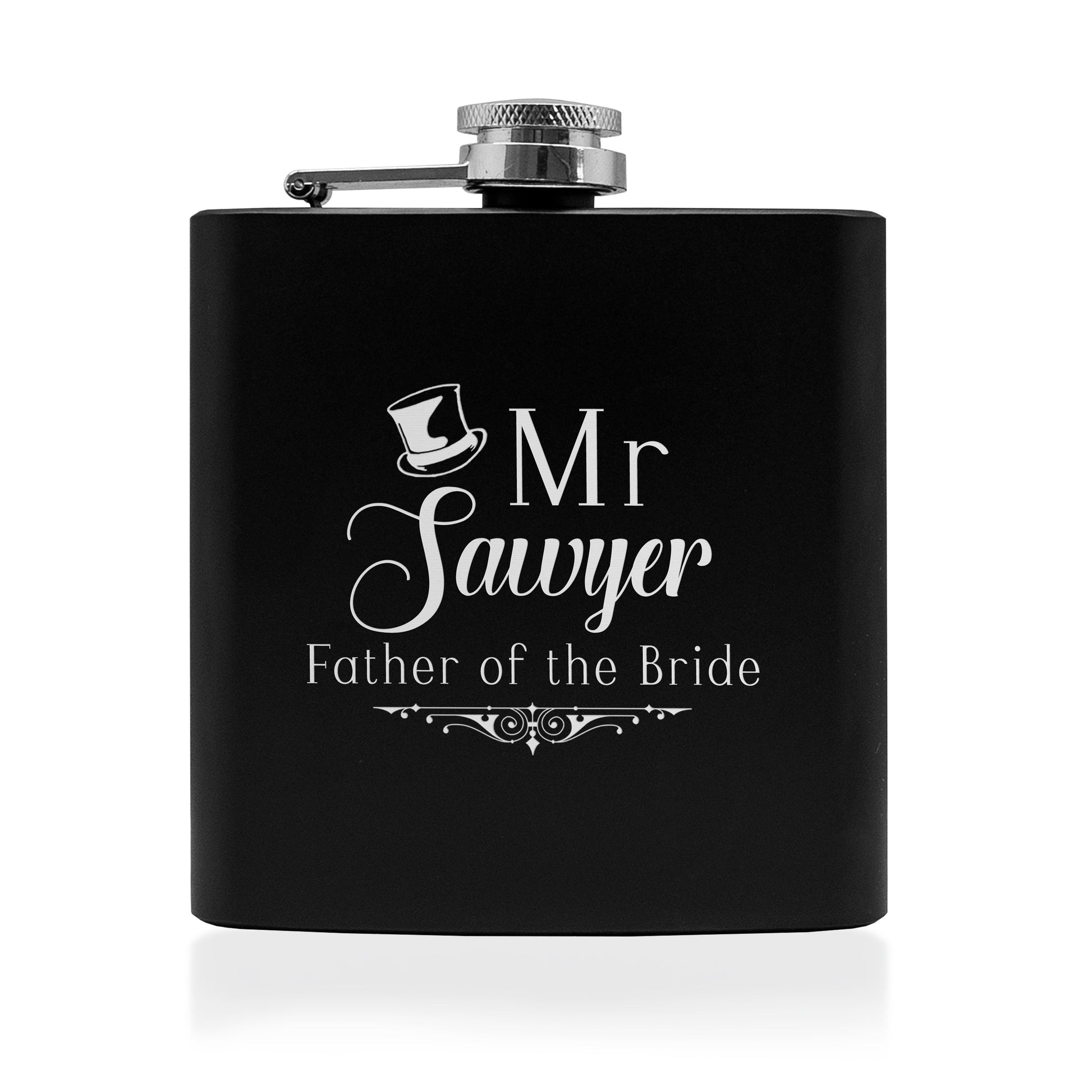 Personalized Father Of The Bride Hip Flask - GiftsofaKind