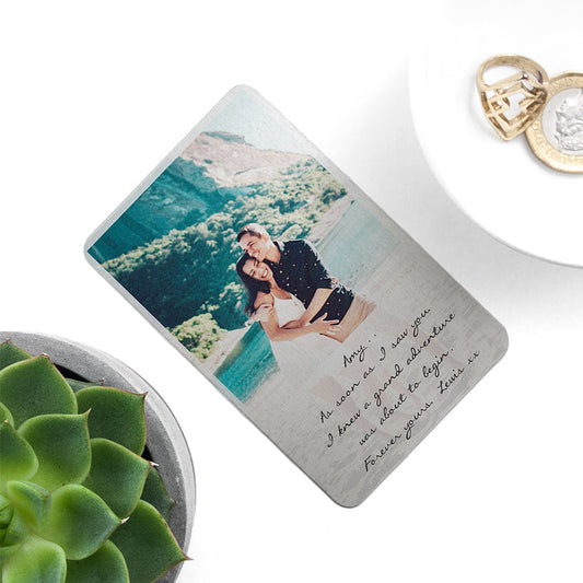 Personalised Moment in Time Metal Wallet Keepsake