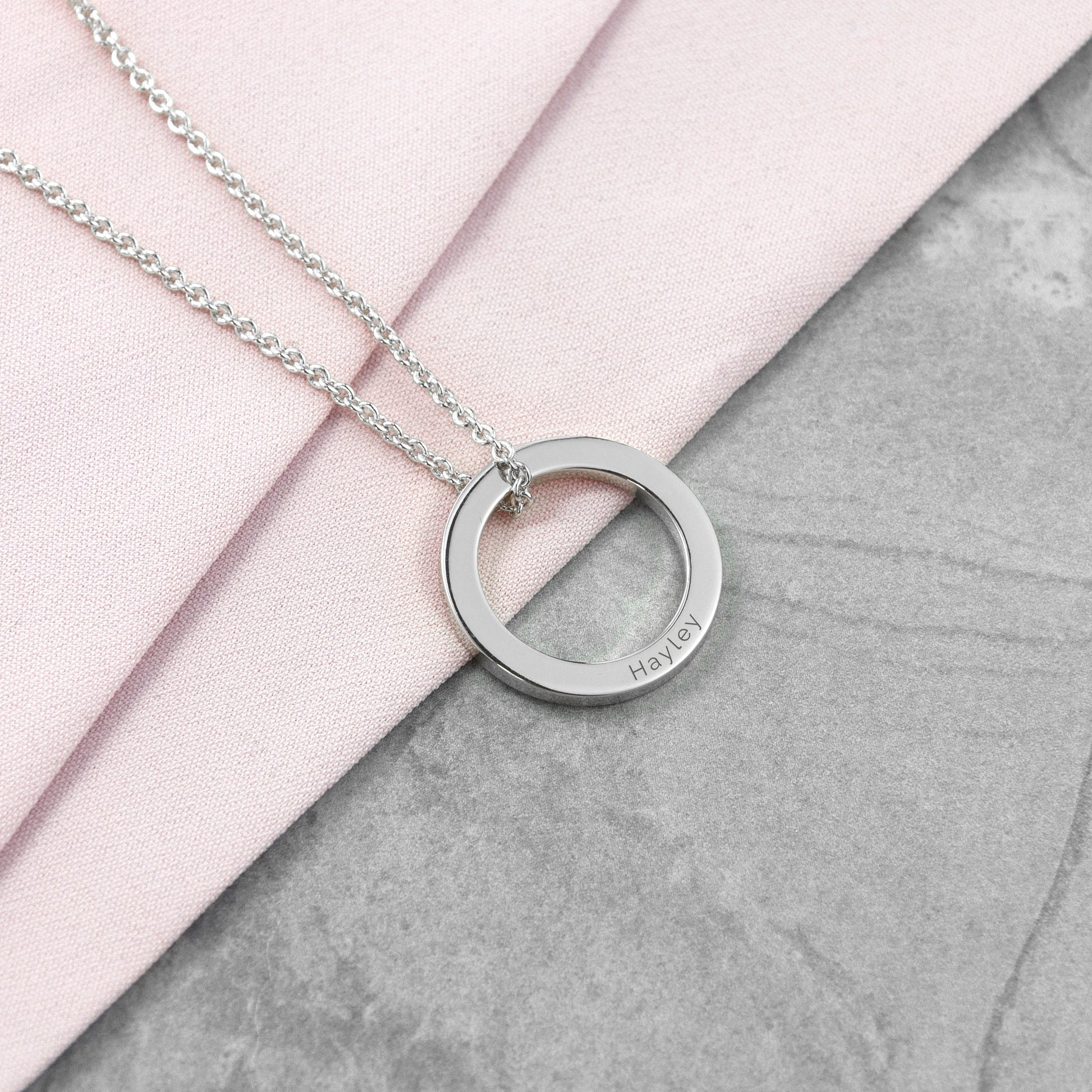 Personalized Necklaces - Personalized Family Ring Necklace 