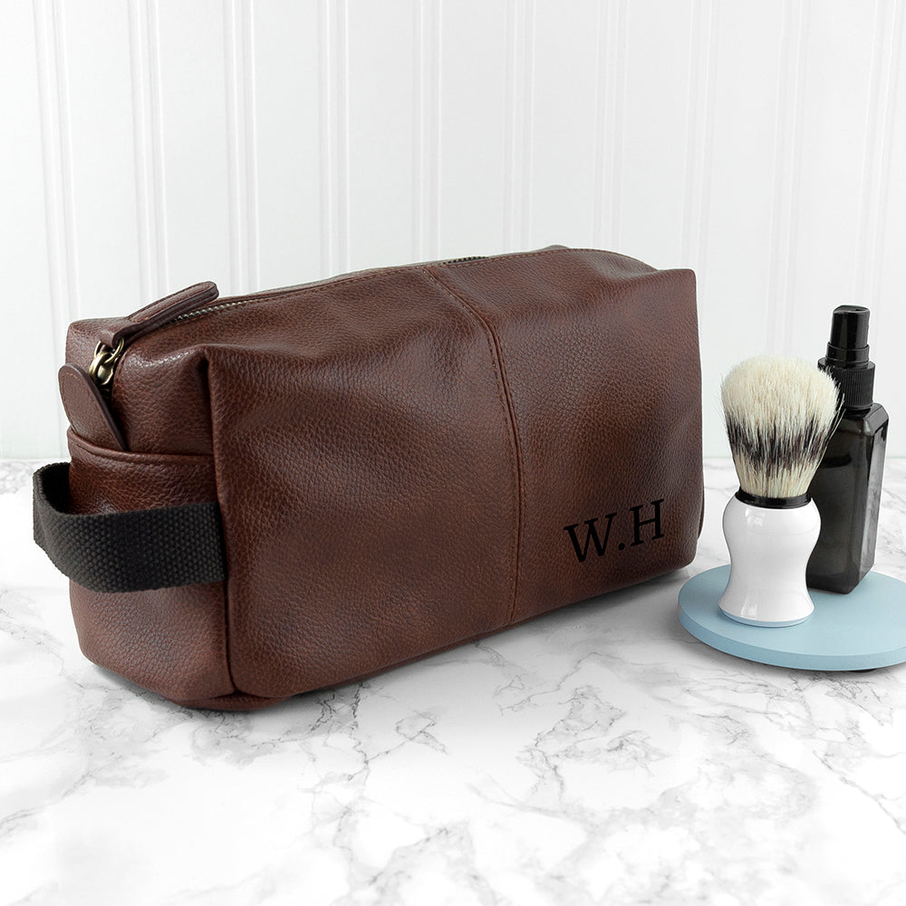 Personalized Men's Washbags - Personalized Vintage Style Wash Bag 