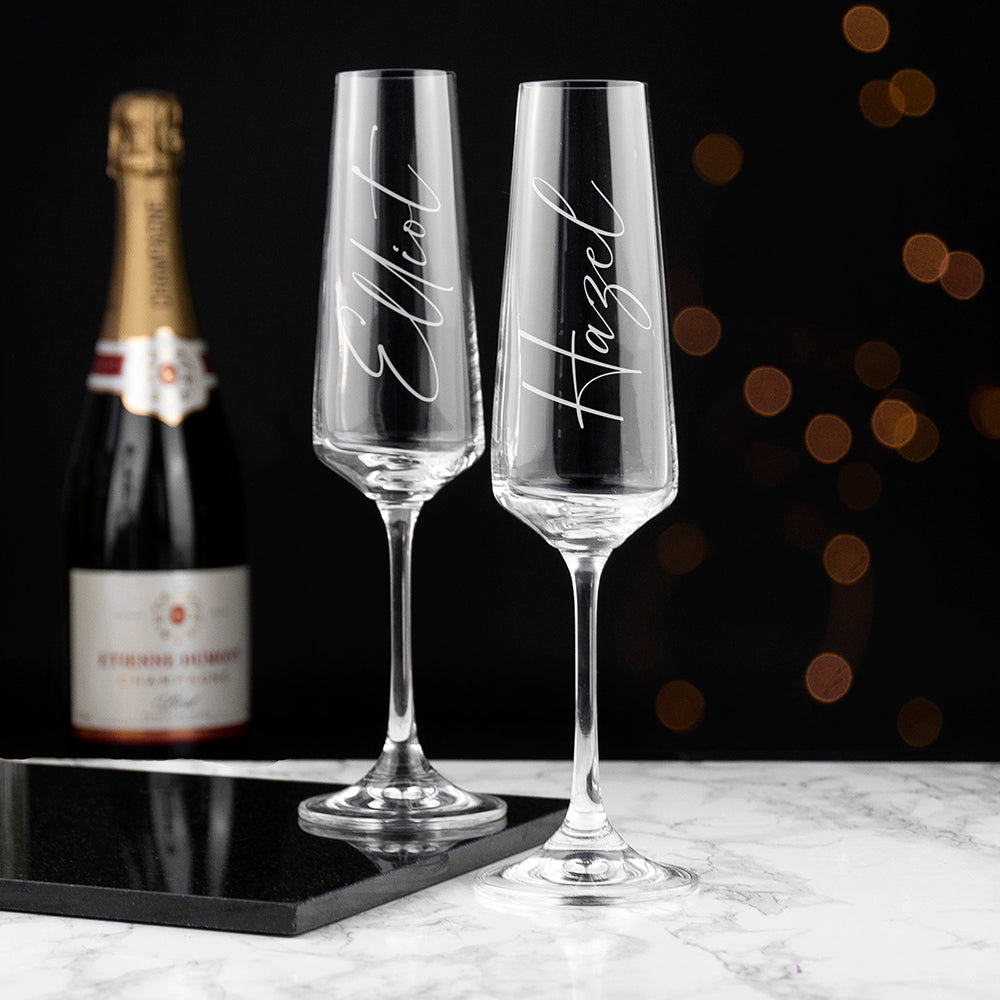 Personalized Barware - Personalized Elegance Champagne Flute 