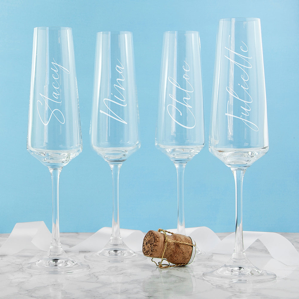 Personalized Barware - Personalized Elegance Champagne Flute 