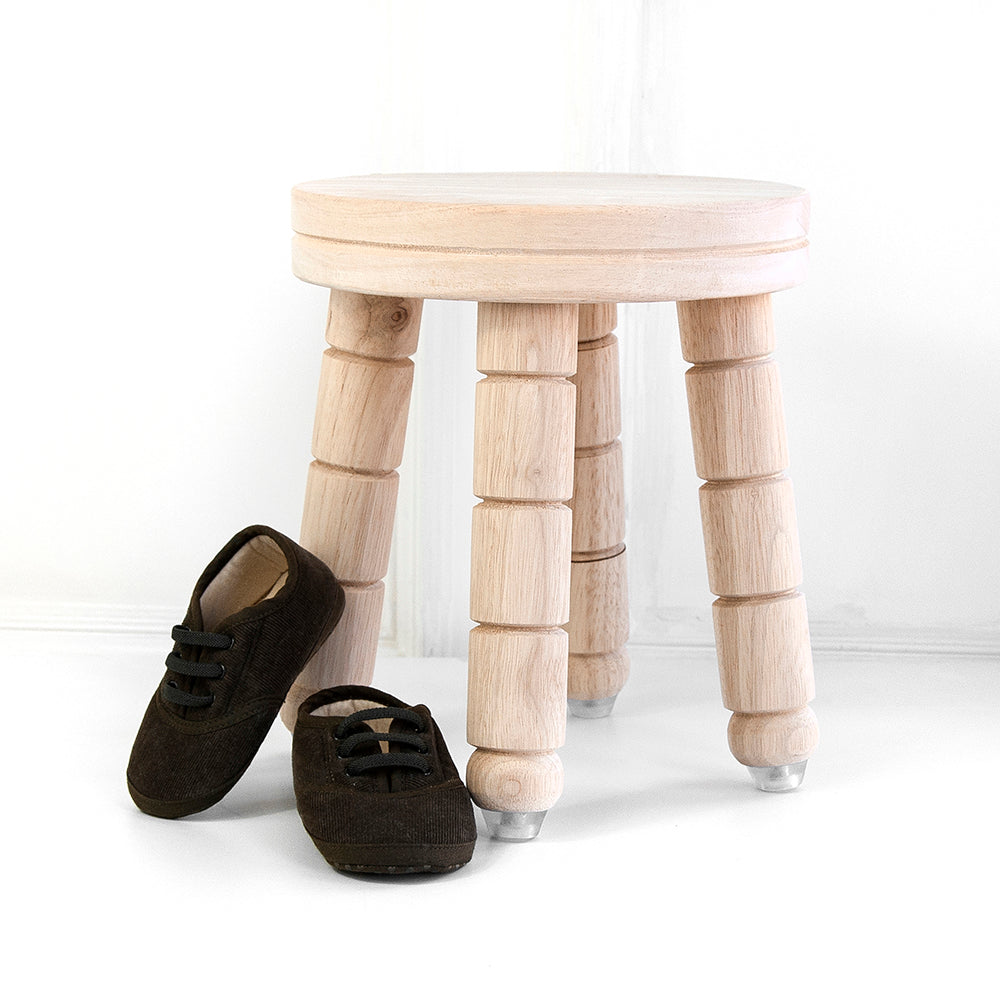 Personalized Kids Stools - Personalized Cute Lion Kids Wooden Stool 