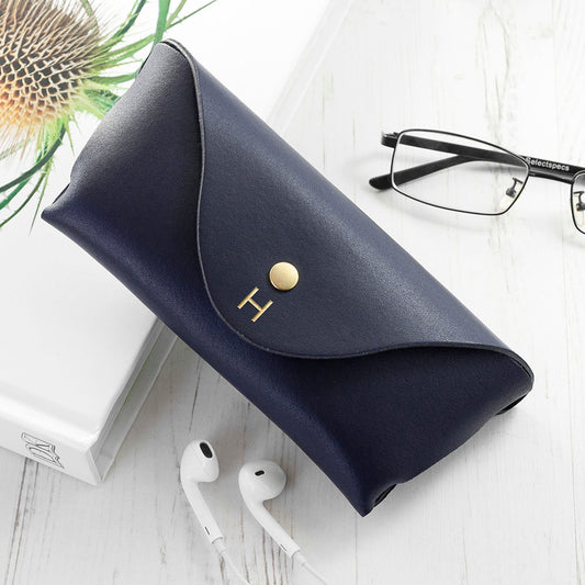 Personalised Leather Origami Glasses Case