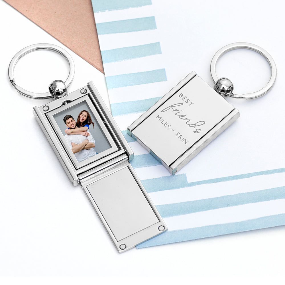 Personalized Keyrings - Personalized Best Friends Frame Keyring 