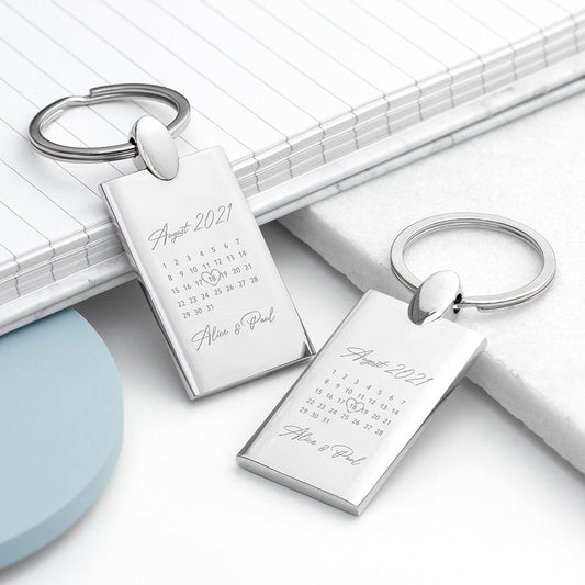 Personalized Special Date Keyring