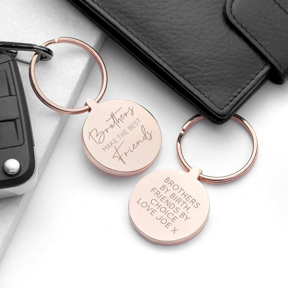 Personalized Keyrings - Personalized Engraved Family Members Metal Keyring 