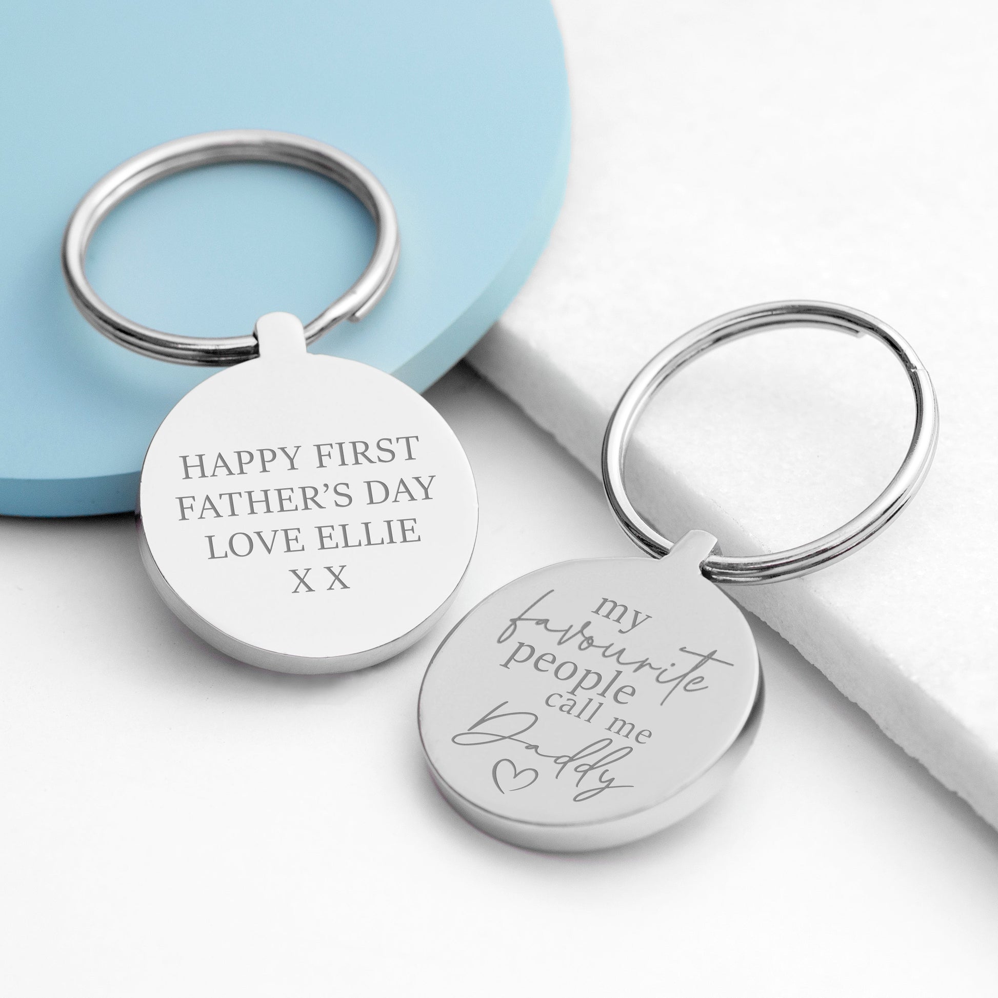Personalized Keyrings - Personalized 'My Favourite People Call Me Daddy' Keyring 