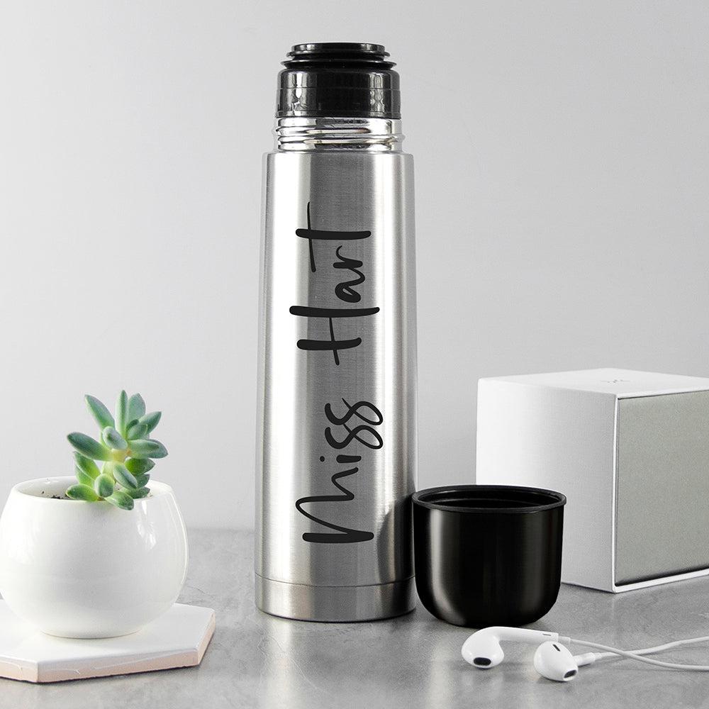 Personalized Stainless Steel Thermos Flask 750ml - GiftsofaKind