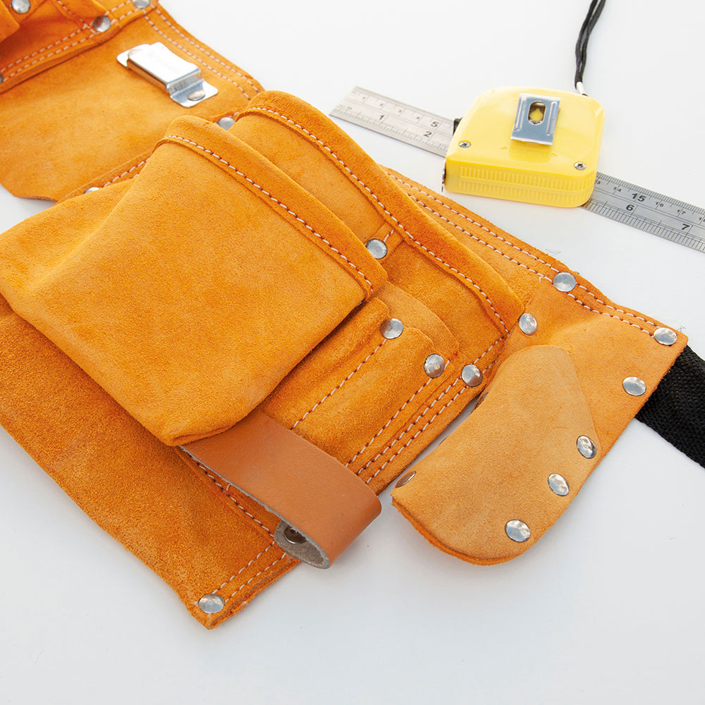 Personalized DIY Tools - Personalized 11-Pocket Leather Tool Belt 