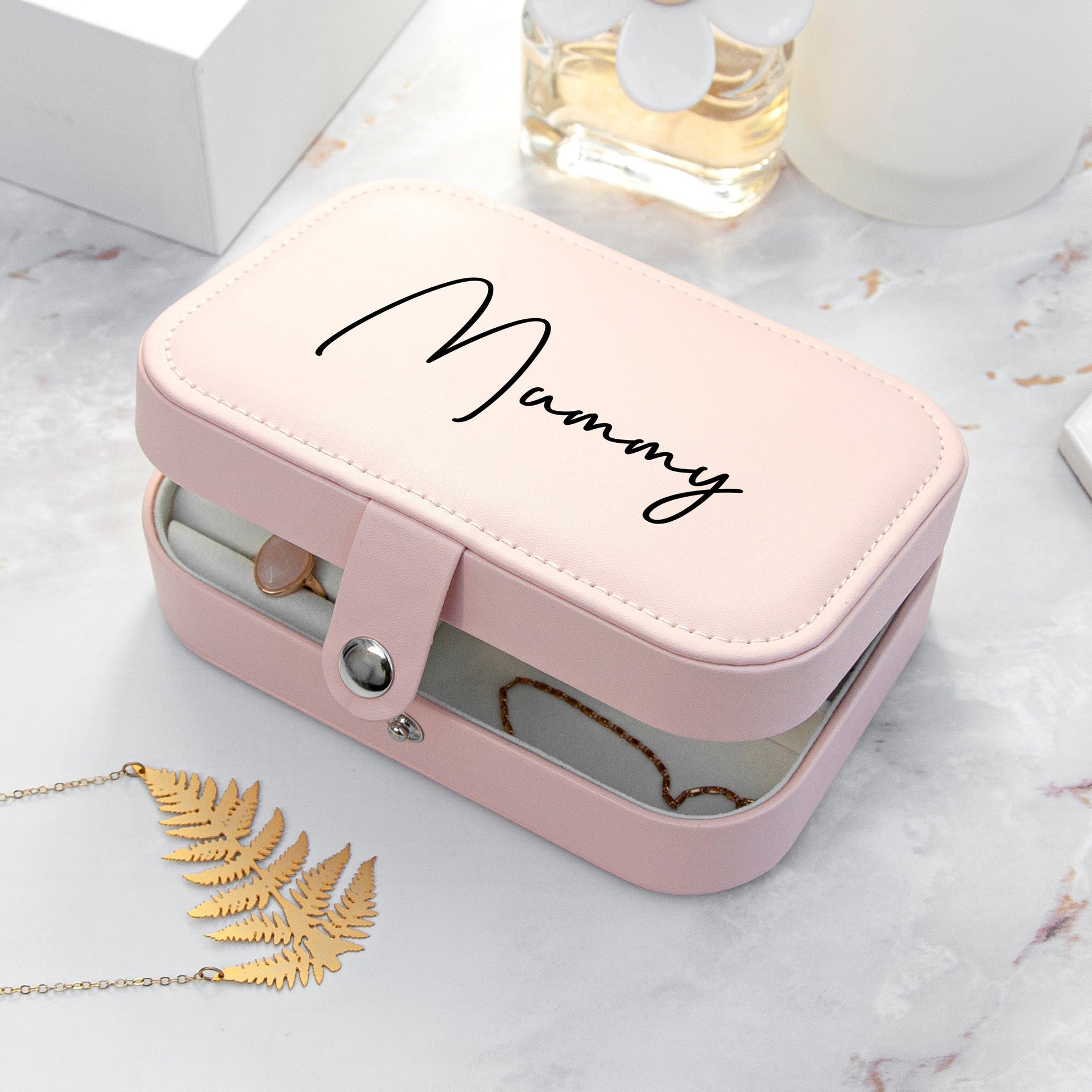 Personalized Jewellery Boxes & Storage - Personalized Travel Jewellery Case 