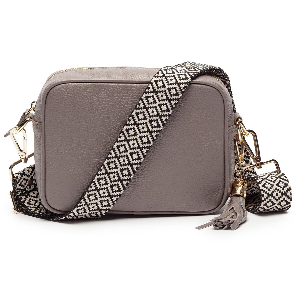 Personalized Cross Body Bags - Personalized Cross Body Leather Bag In Grey 
