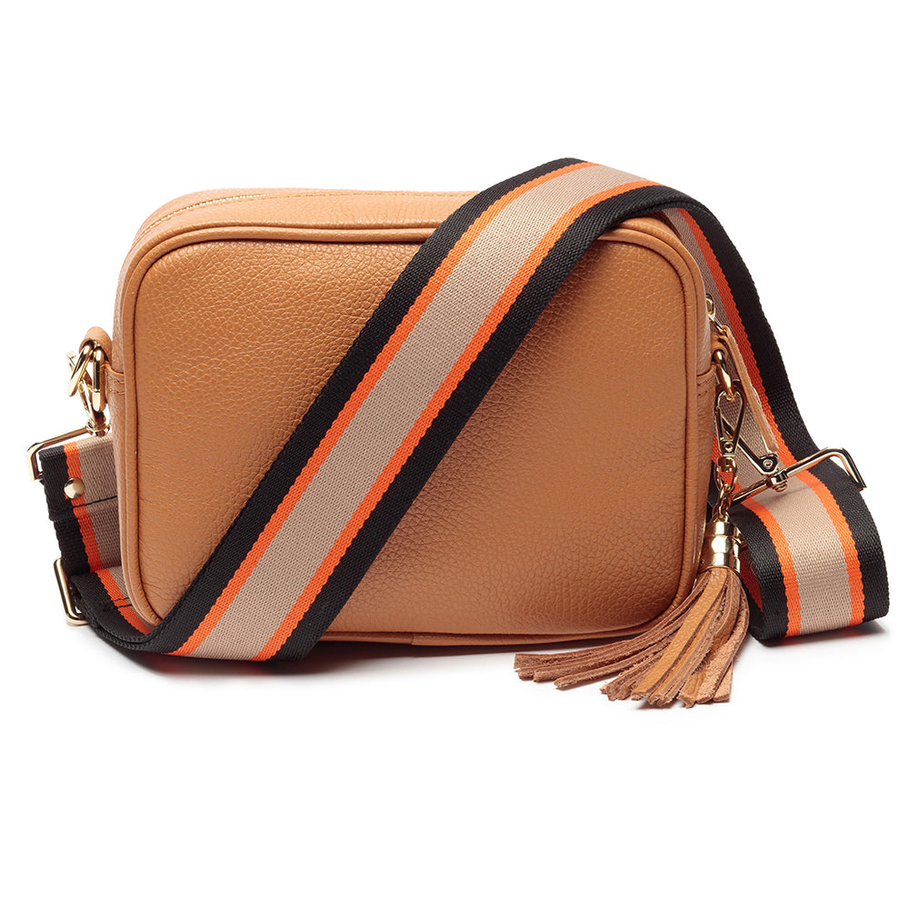 Personalized Cross Body Bags - Personalized Cross Body Tan Leather Bag 