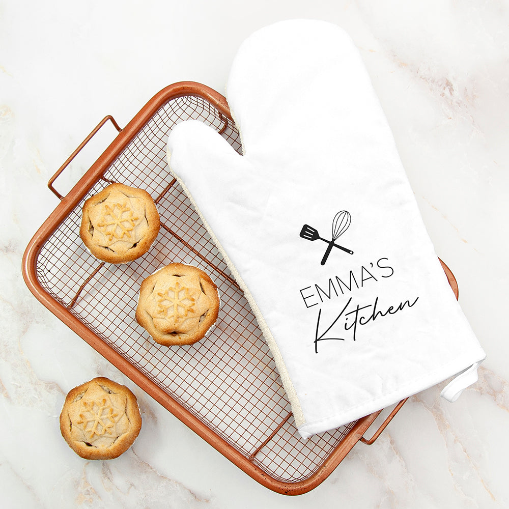 Personalized Oven Gloves - Personalized Kitchen Oven Mitt 
