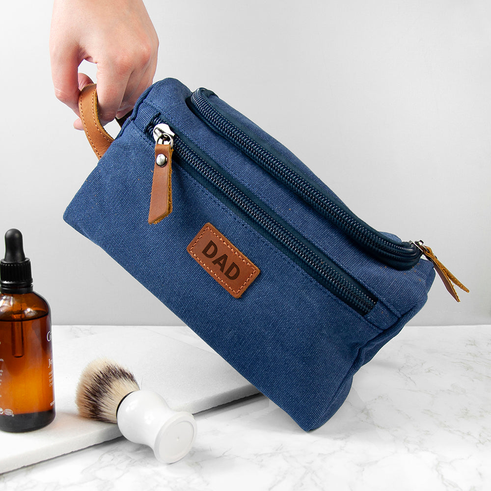 Personalized Men's Washbags - Personalized Jetsetter Denim Wash Bag 