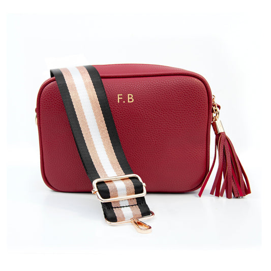 Personalized Crossbody Bag in Red