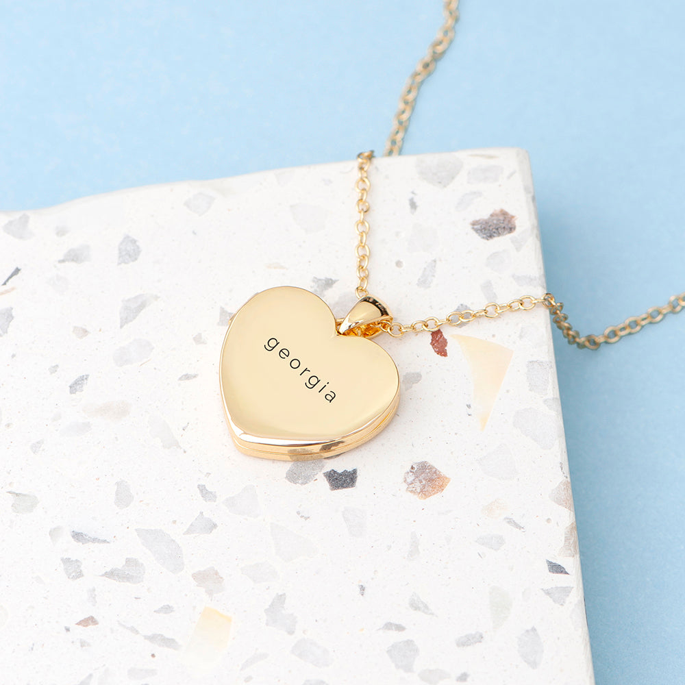 Personalized Necklaces - Personalized Heart Photo Locket 