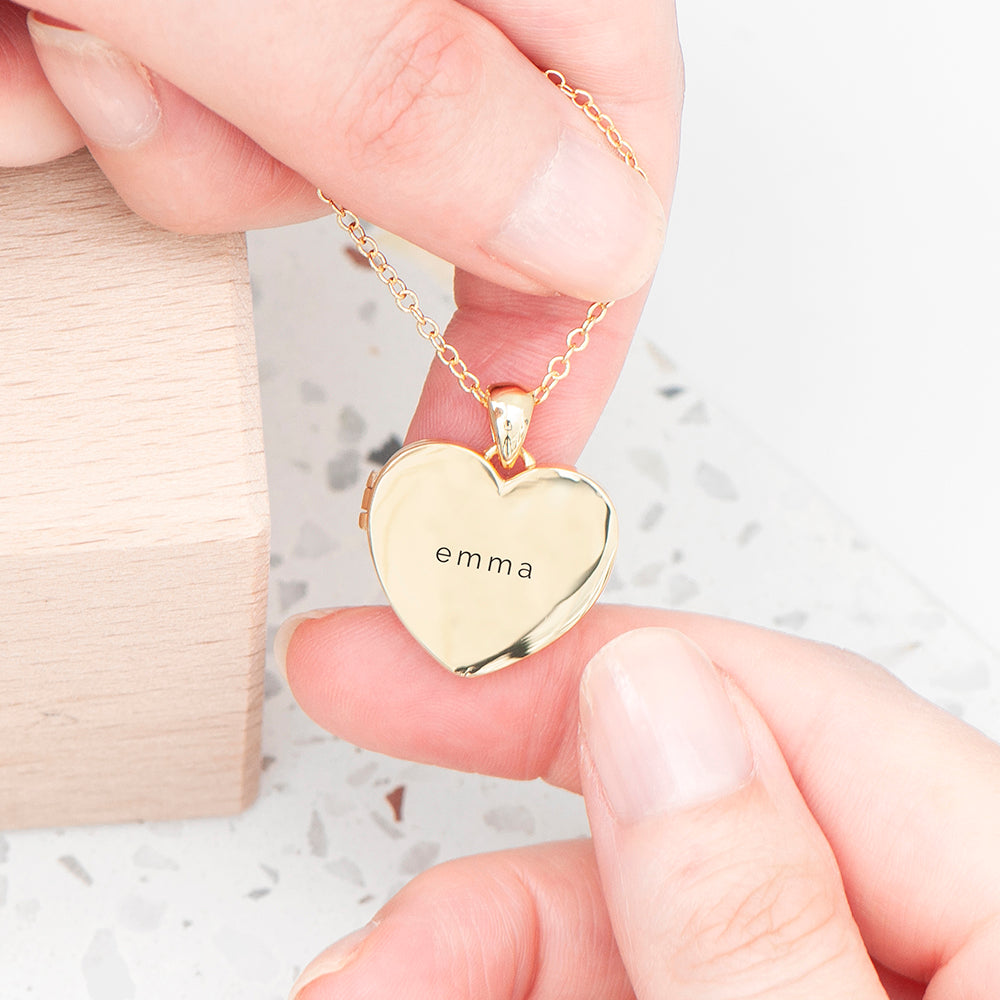 Personalized Heart Photo Locket - GiftsofaKind