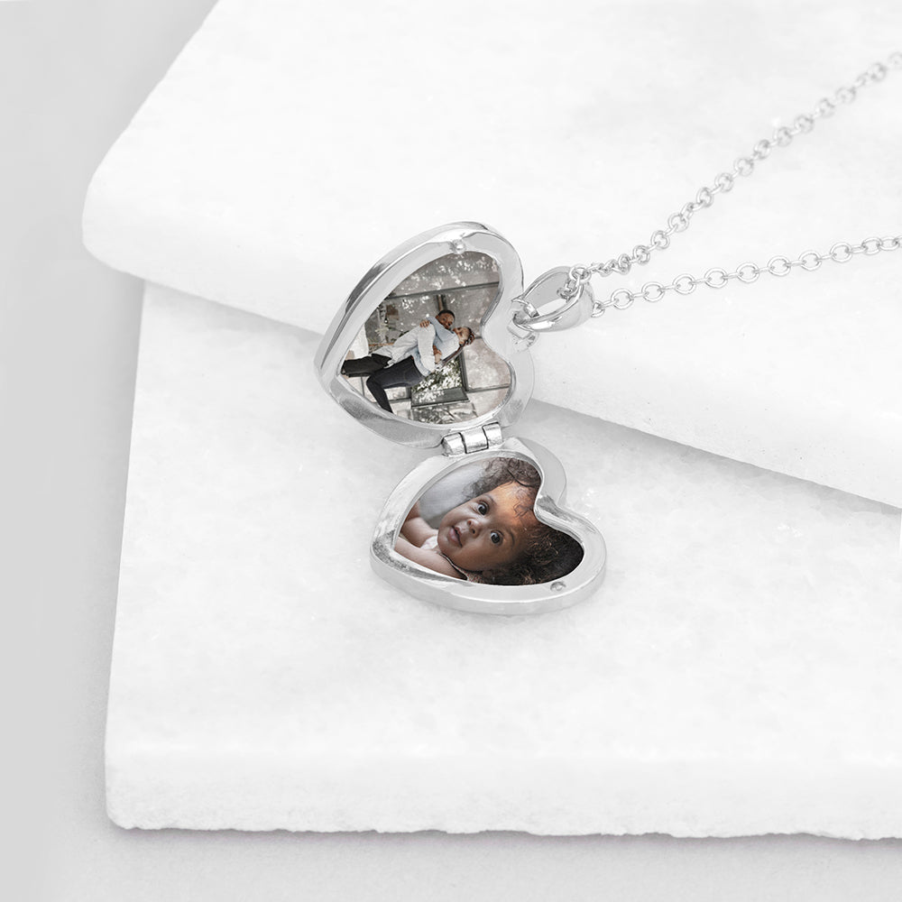 Personalized Heart Photo Locket - GiftsofaKind