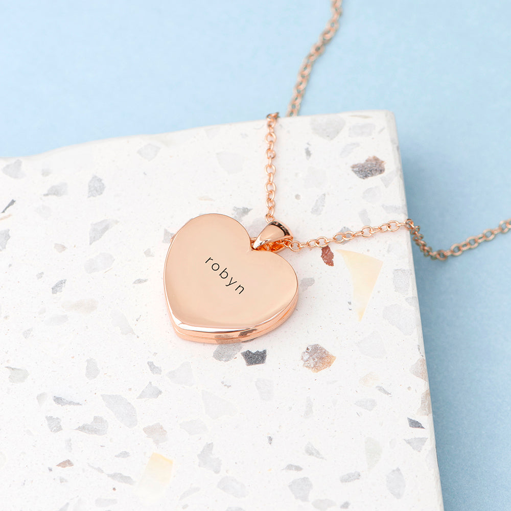 Personalized Necklaces - Personalized Heart Photo Locket 