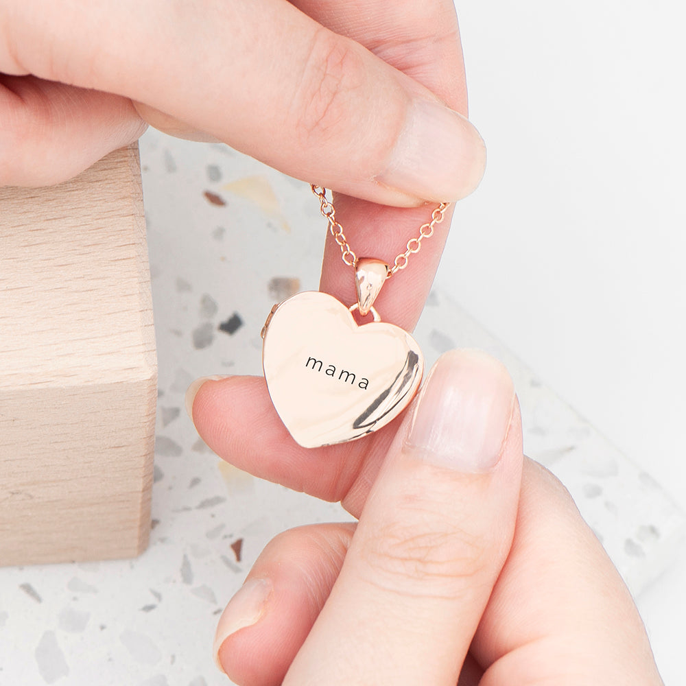 Personalized Necklaces - Personalized Heart Photo Locket 