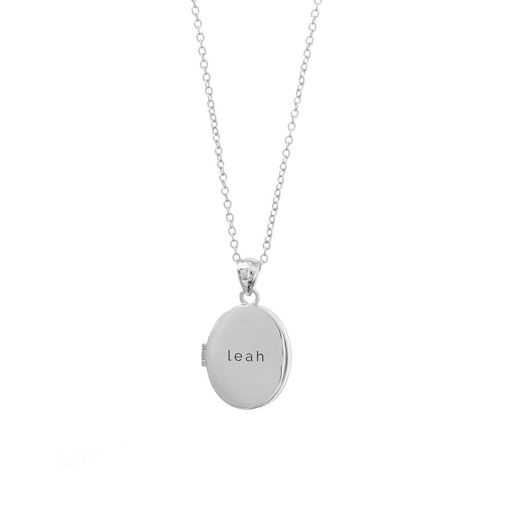 Personalized Necklaces - Personalized Oval Photo Locket 